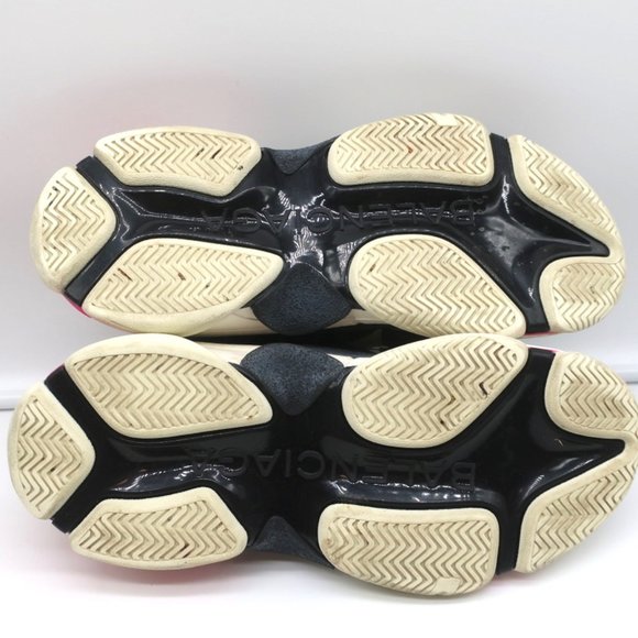 BALENCIAGA TRIPLE S SNEAKERS WHITE MESH & PINK LEATHER SIZE 39 - Picture 11 of 11